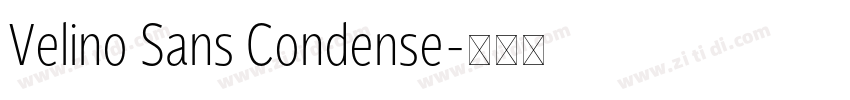 Velino Sans Condense字体转换